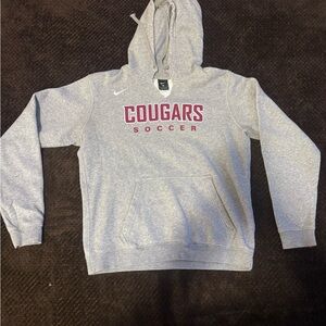 Nike Cougars Soccer Men's Gray Pullover Hoodie M